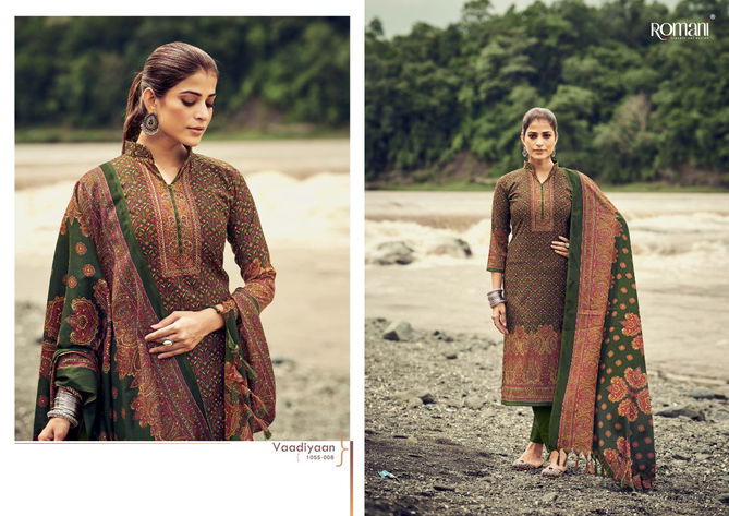 Romani Vaadiyaan Pashmina Casual Wear Wholesale Dress Material Collection